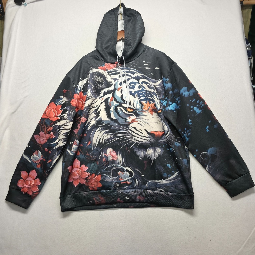 Unbranded Men's White Tiger Hoodie Size XL NWOT